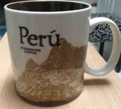 Starbucks Coffee Mug Cup Peru South America Global Icon Series Free Shipping