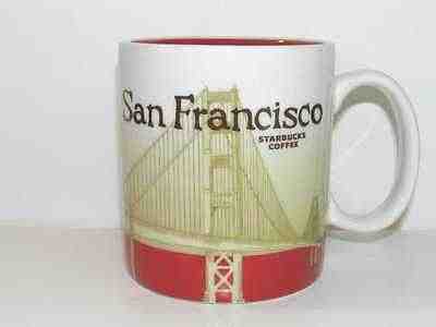 Starbucks San Francisco Mug Global Icon Collector Series!! RARE! 2008 16 oz Cup  - Sold on eBay Oct, 4th 2018 for $35.00