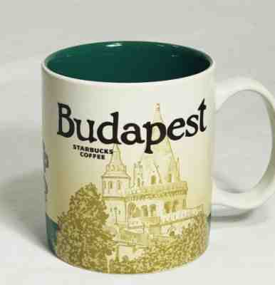 Starbucks Global Icon Mug Budapest Hungary City Collectors Series 16 Oz 2015 - Sold on eBay Oct, 3rd 2018 for $75.00