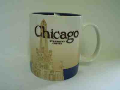 Starbucks CHICAGO Global Icon Collectors Series 16 oz Coffee Mug 2009 - Sold on eBay Oct, 3rd 2018 for $14.99