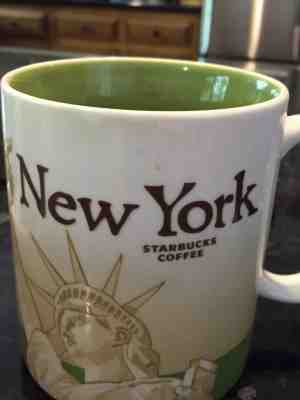 Starbucks New York City Coffee Mug Cup 2008 Global Icon City Series 16 oz - Sold on eBay Sep, 30th 2018 for $15.25