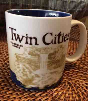 2010 Starbucks TWIN CITIES 16 Ounce Coffee Mug Cup Global Icon Collectors Series - Sold on eBay Sep, 29th 2018 for $8.50