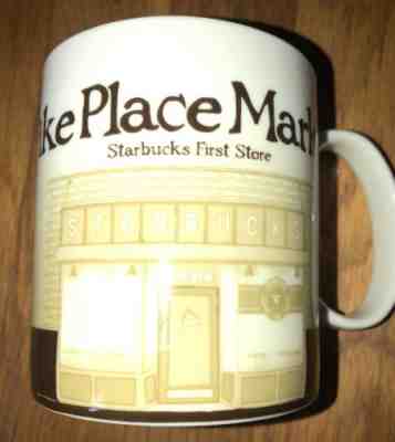 Starbucks Global Icon Series Mug PIKE PLACE MARKET FIRST STORE Cup 16oz - Sold on eBay Sep, 28th 2018 for $24.99