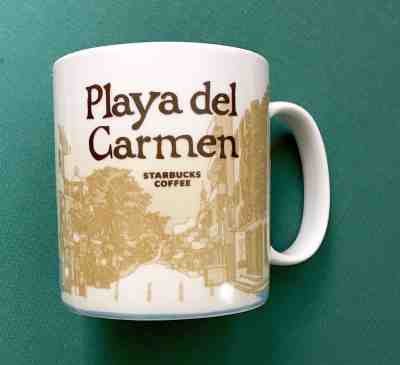 Starbucks Mug PLAYA DEL CARMEN Mexico 2014 Global Icon Series 16oz/473ml +GIFT - Sold on eBay Sep, 27th 2018 for $19.99