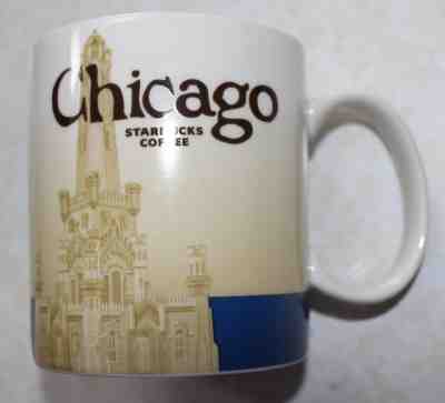  Starbucks Coffee Mug Global Icon City CHICAGO Collector Series Mugs 16 Ounces - Sold on eBay Sep, 27th 2018 for $8.99