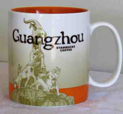 16 oz Starbucks Coffee Mug Global Icon City Guangzhou Collector Series China - Sold on eBay Sep, 25th 2018 for $12.34