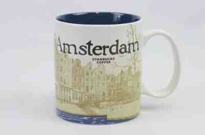 Starbucks Amsterdam Coffee Cup Mug 16 fl oz Global Icon Collector Series 2014 - Sold on eBay Sep, 25th 2018 for $20.00