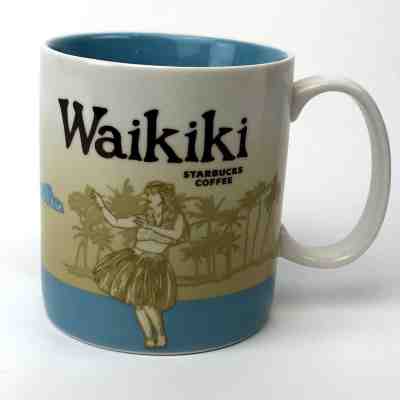 Starbucks 2011 Hawaii Waikiki Global Icon Collector Series Mug 16 oz. Coffee Cup - Sold on eBay Sep, 25th 2018 for $39.95