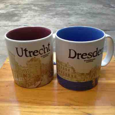 2 Starbucks Coffee Mugs Global Icon City Series 2016-2017 Utrecht & Dresden - Sold on eBay Sep, 25th 2018 for $57.00