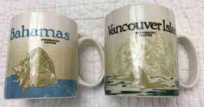 Starbucks City Mug Icon Series Vancouver Island Bahamas 2012 Flawed - Sold on eBay Sep, 23rd 2018 for $19.98