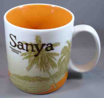 NEW UNUSED STARBUCKS® GLOBAL ICON SERIES • SANYA CITY MUG • 16 OUNCE CERAMIC - Sold on eBay Sep, 21st 2018 for $25.95