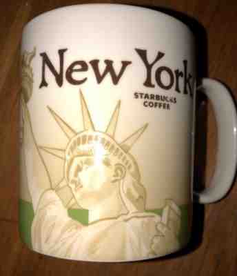 Starbucks Global Icon Series Mug New York 2011 Cup 16oz Statue of Liberty - Sold on eBay Sep, 20th 2018 for $19.99