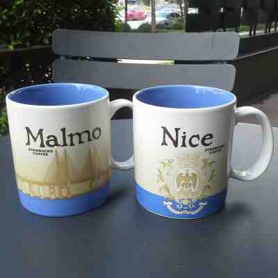 2 Starbucks Coffee Mugs Global Icon City Series 2016-2017 Malmo & Nice - Sold on eBay Sep, 16th 2018 for $57.00