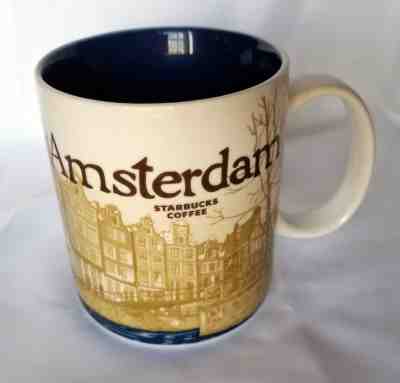 Starbucks Coffee Mug Global Icon City Amsterdam 2011, Collector Series 16oz - Sold on eBay Sep, 15th 2018 for $18.99