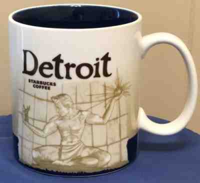 Starbucks Coffee 2009 Global Icon Collector Series DETROIT Mug 16 oz - Sold on eBay Sep, 15th 2018 for $39.95