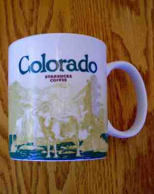 STARBUCKS COLORADO 2010 GLOBAL ICON COLLECTOR SERIES COFFEE MUG. SKIIER, RARE.  - Sold on eBay Sep, 14th 2018 for $19.95