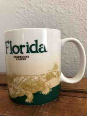 2009 Starbucks Florida Collector Series Alligator Coffee Mug Cup Global Icon - Sold on eBay Sep, 14th 2018 for $15.00