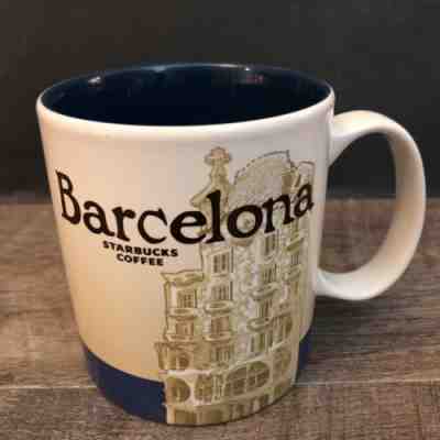 16 oz. Starbucks Coffee Mug Global Icon City Series 2015 Barcelona Spain - Sold on eBay Sep, 14th 2018 for $14.00