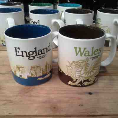 2 Starbucks Coffee Mugs Global Icon City Series 2016-2017 England ver.3 & Wales - Sold on eBay Sep, 13th 2018 for $57.00