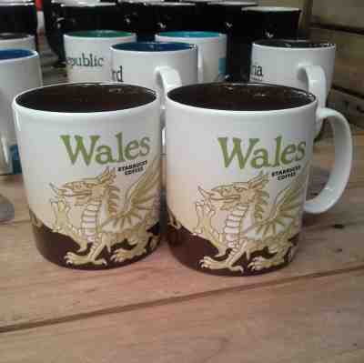 2 Starbucks Coffee Mugs Global Icon City Series 2017 Wales - Sold on eBay Sep, 13th 2018 for $57.00
