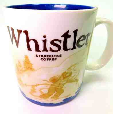 STARBUCKS 2009 WHISTLER Global Icon Series COFFEE MUG TEA 16 oz CUP - Sold on eBay Sep, 13th 2018 for $43.90