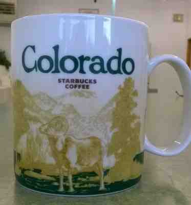 2012 Starbucks Coffee COLORADO Country Mug Collector Icon Series 16oz - Sold on eBay Sep, 13th 2018 for $20.00