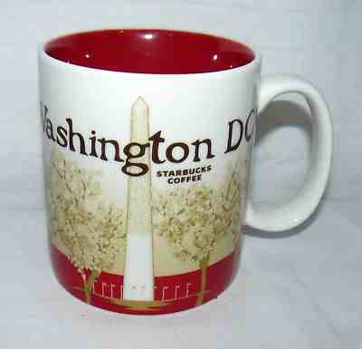 STARBUCKS 2009 16 OZ WASHINGTON DC COLLECTOR SERIES GLOBAL ICON COFFEE MUG CUP - Sold on eBay Sep, 11th 2018 for $19.49