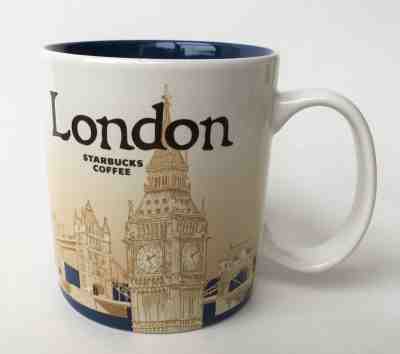 Starbucks Coffee 2013 Global Icon Series London Mug Cup 16oz Thailand Bue - Sold on eBay Sep, 10th 2018 for $31.50