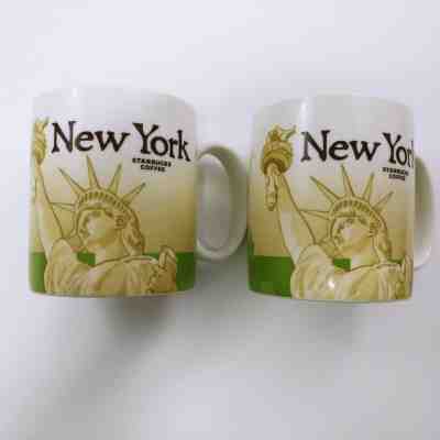 2 Starbucks New York City Coffee Mug Liberty 2009 Global Icon City Series 16 oz - Sold on eBay Sep, 9th 2018 for $20.49