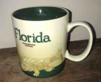 Starbucks Coffee Mug Florida State Alligator 2012 Global City Icon Series 16 oz. - Sold on eBay Sep, 6th 2018 for $14.00
