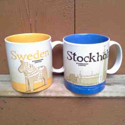 2 Starbucks Coffee Mugs Global Icon City Series 2016 Sweden & Stockholm - Sold on eBay Sep, 6th 2018 for $57.00