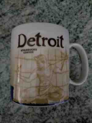 NEW Starbucks DETROIT Global Icon Series Mug Cup 2012 MICHIGAN - Sold on eBay Sep, 6th 2018 for $12.00