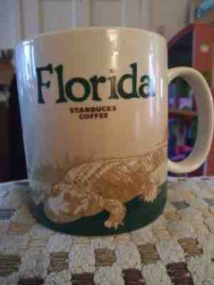 Starbucks Coffee Mug Florida State Alligator 2012 Global City Icon Series 16 oz. - Sold on eBay Sep, 3rd 2018 for $9.30