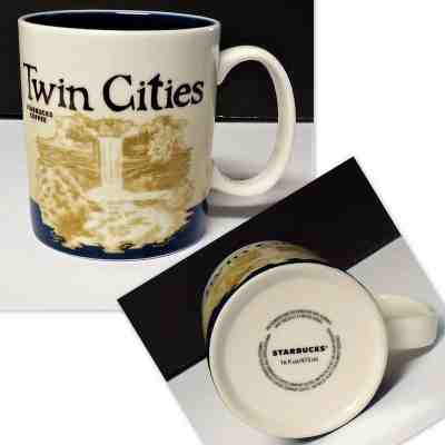 Starbucks Mug TWIN CITIES Global Icon City Series Coffee Cup 2011 16 oz. NWOB! - Sold on eBay Sep, 3rd 2018 for $14.99