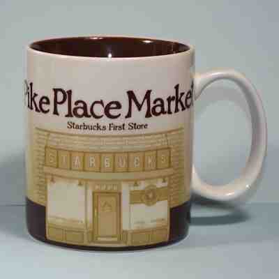 Starbucks 2011 PIKE PLACE MARKET Global Icon Series Mug 16 oz Seattle WA First  - Sold on eBay Sep, 3rd 2018 for $29.95