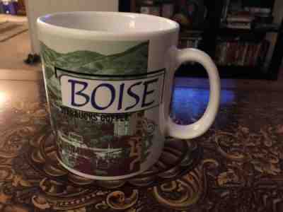 STARBUCKS 1999 BOISE Idaho Collage Series Icon Mug Huge 20 oz Coffee Soup Cup  - Sold on eBay Sep, 2nd 2018 for $9.00