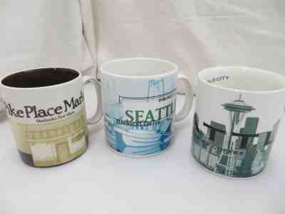 Starbucks Pike Place Icon Collector's Series, Seattle Skyline One, 1999 Mugs - Sold on eBay Sep, 2nd 2018 for $21.59