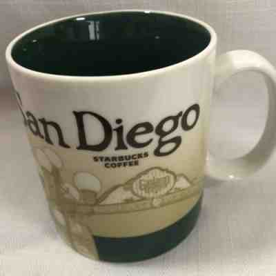 Starbucks 16 oz Coffee Mug Cup San Diego Green Global Icon Series 2011 Gaslight - Sold on eBay Sep, 2nd 2018 for $24.98