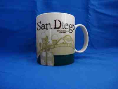 Starbucks 16 oz Coffee Mug Cup San Diego Green Global Icon Series 2011 Gaslight - Sold on eBay Aug, 30th 2018 for $18.00
