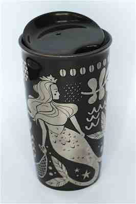 Starbucks Holiday 2017 Siren Mermaid Limited Edition Ceramic Tumbler 12 oz New - Sold on eBay Nov, 4th 2018 for $28.99
