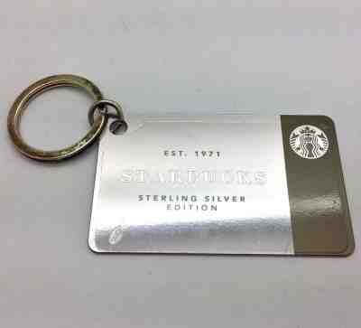 2014 Limited Edition Starbucks .925 Sterling Silver Gift Card Keychain  - Sold on eBay Nov, 4th 2018 for $50.00