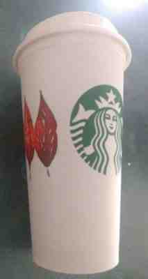 2017 FALL LEAF STARBUCKS REUSABLE GRANDE COFFEE CUP LIMITED EDITION TO GO - Sold on eBay Nov, 3rd 2018 for $3.00