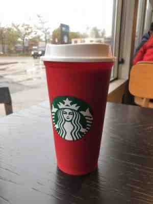 STARBUCKS RED 16 oz. TRAVEL REUSABLE LIMITED EDITION HOLIDAY CHRISTMAS 2018 CUP - Sold on eBay Nov, 3rd 2018 for $13.99
