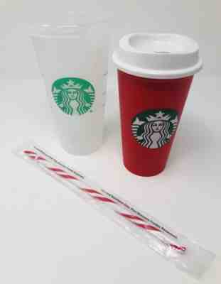 Starbucks Red Reusable 16 oz and Venti Limited Edition Holiday Christmas Cups  - Sold on eBay Nov, 2nd 2018 for $19.99