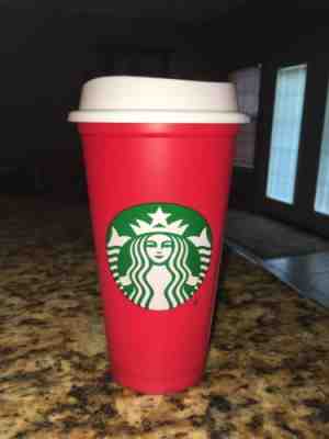 Starbucks 2018 Limited Edition Reusable Red Holiday Plastic 16oz Cup - Sold on eBay Nov, 2nd 2018 for $13.00