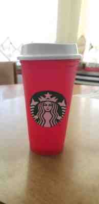 Starbucks 2018 Limited Edition Reusable Red Holiday Plastic Cup - Sold on eBay Nov, 2nd 2018 for $11.00