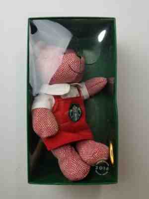 Starbucks 2016 Red Holiday Apron Bearista Girl Teddy Bear Limited Edition New - Sold on eBay Nov, 2nd 2018 for $13.92