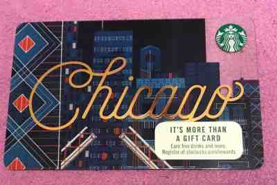 STARBUCKS 2017 CHICAGO LIMITED EDITION GIFT CARD- MINT - Sold on eBay Nov, 2nd 2018 for $2.00