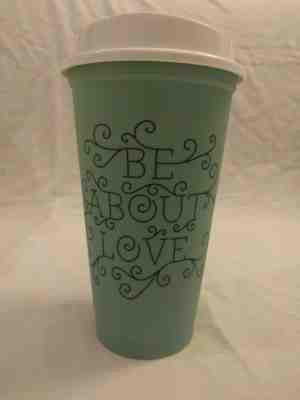 Starbucks Limited Edition 2017 Reusable Cup "Be About Love" BPA Free Recycleable - Sold on eBay Nov, 2nd 2018 for $9.99