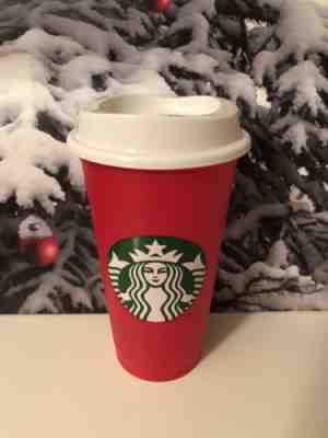 Starbucks 2018 Limited Edition Reusable Red Holiday Plastic Cup - Sold on eBay Nov, 2nd 2018 for $8.99